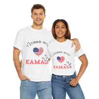 I Stand with Kamala Unisex Heavy Cotton Tee