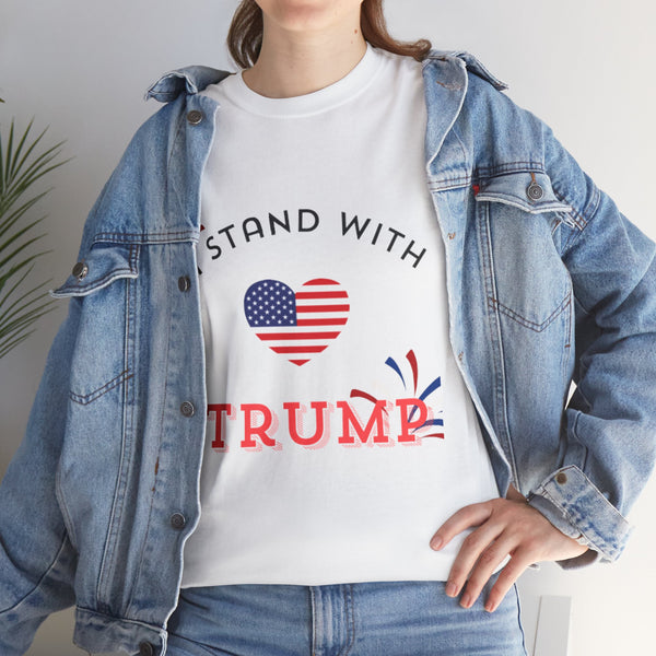 I Stand With Trump Unisex Heavy Cotton Tee